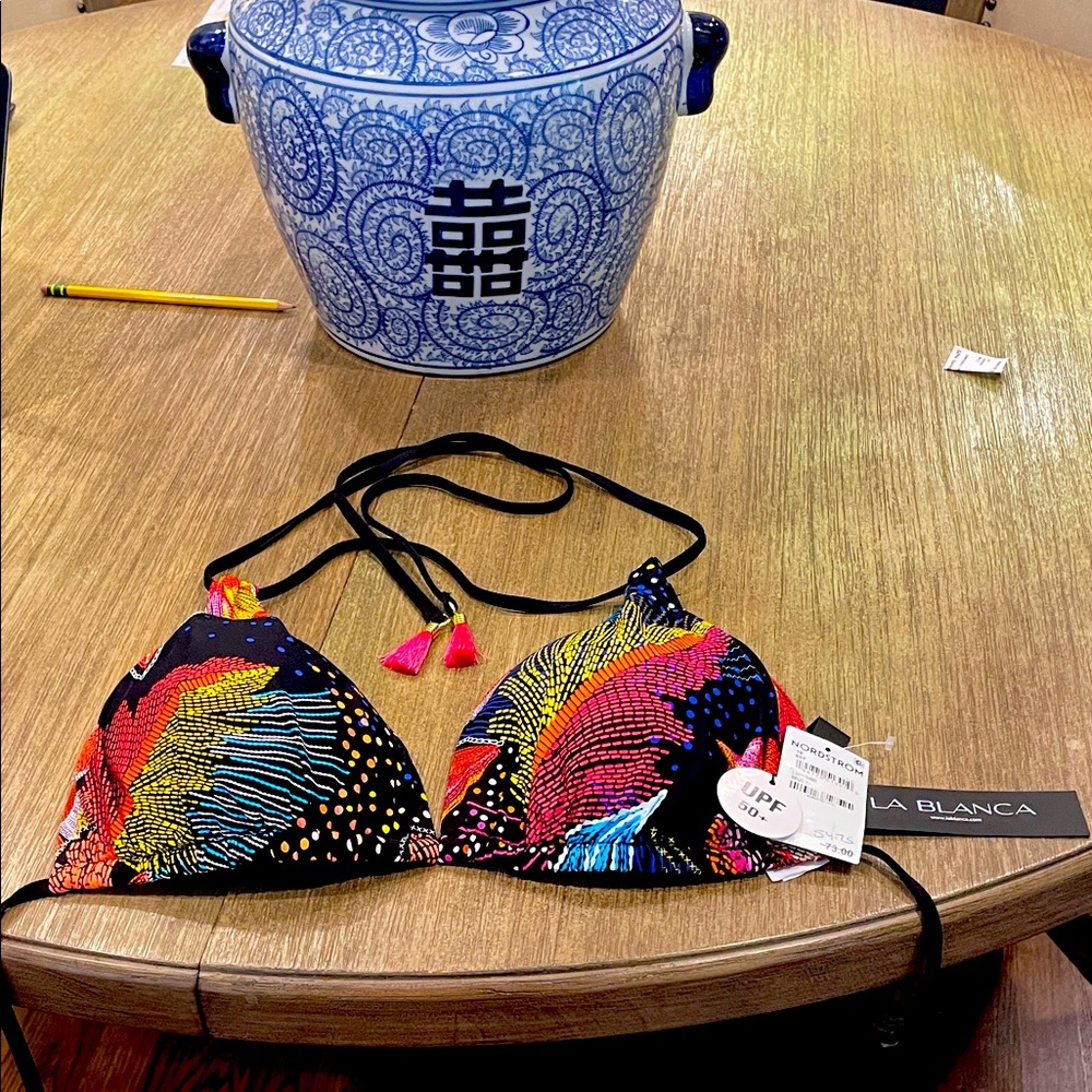 La Blanca Vibrant Multicolor Bikini Top